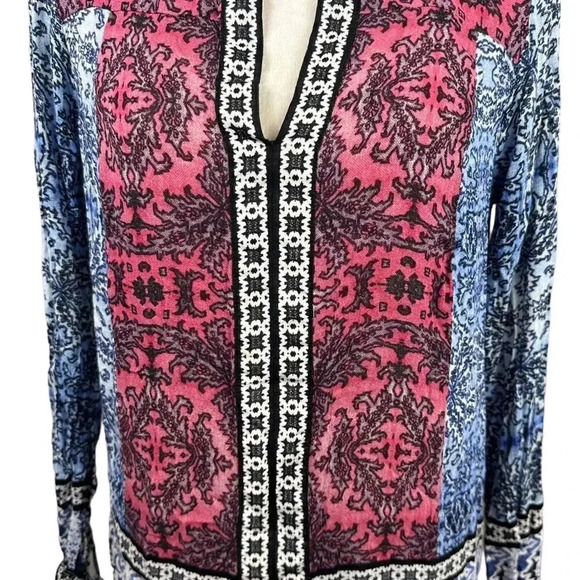 Lucky Brand long sleeve top in red, white and blue size medium - Picture 2 of 9